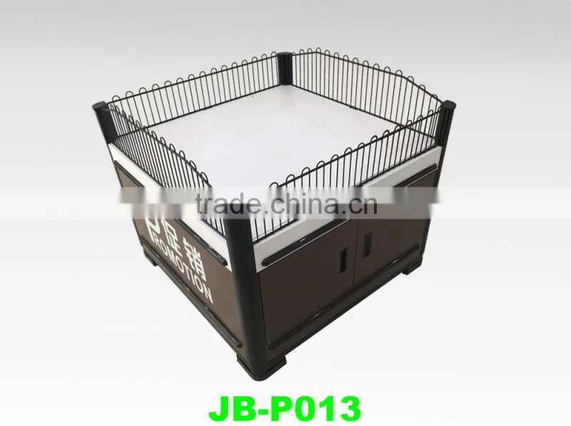 Supermarket Wire Promotion Table Stand Dump Bin
