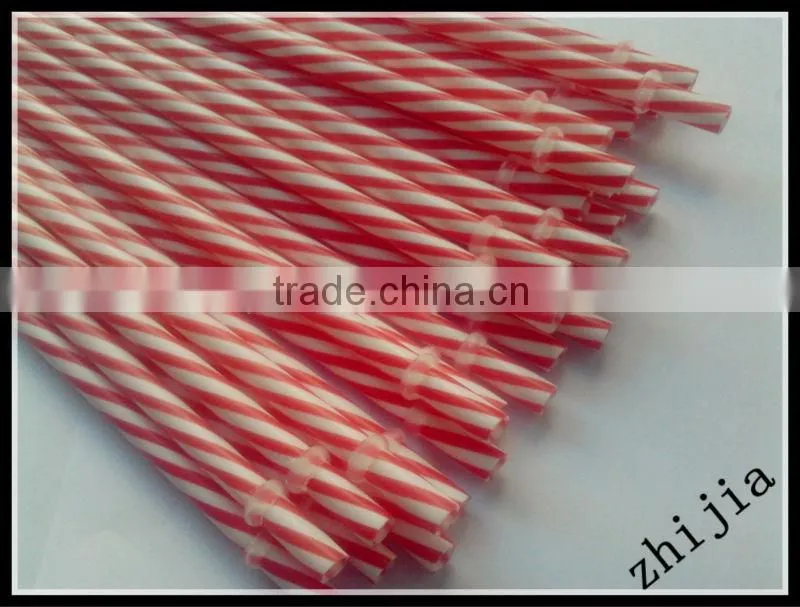 230mm length striped drinking straw for party
