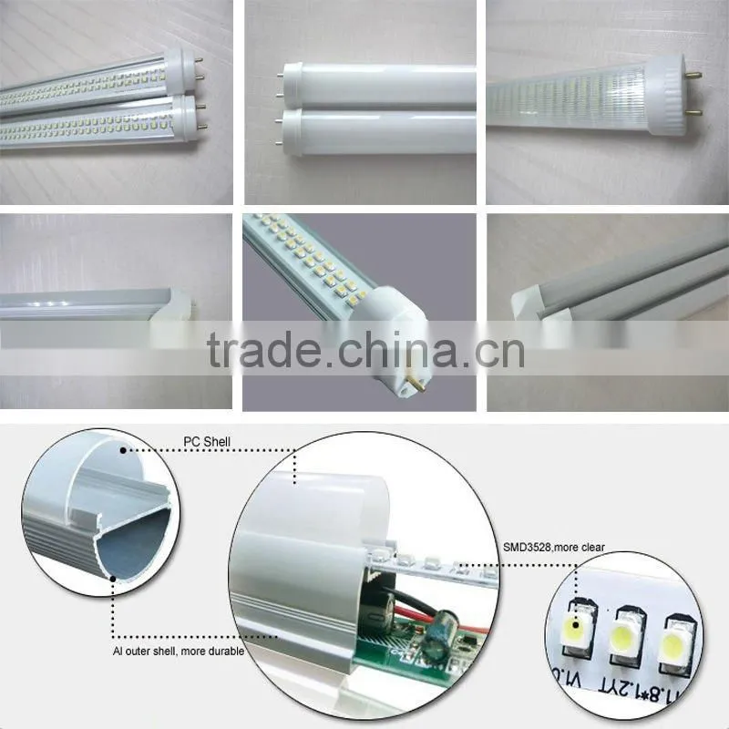 led tube light T8 and T5 with dimension 1200mm and 1500mm