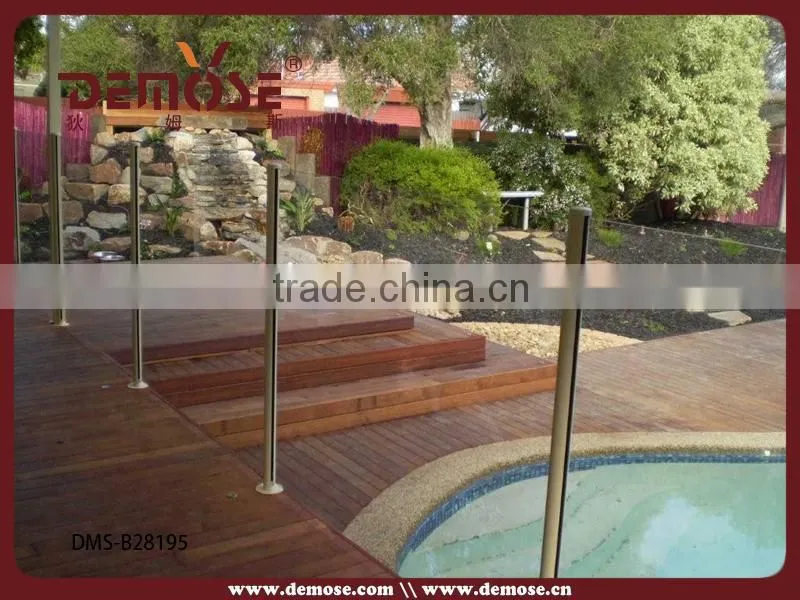 tempered glass panel railing for sale