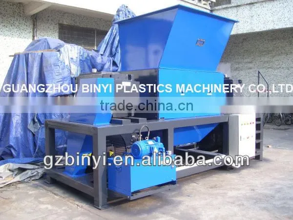 Plastic shredder grinder crusher machine / twin shaft shredder YMSC-13070D-2