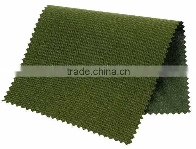 army green nylon cordura fabric with PVC coating for military bags