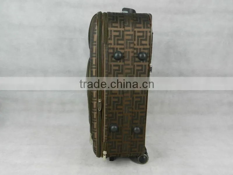 1pc 22'' nylon cabin luggage spinner wheeled trolley luggage with TSA lock