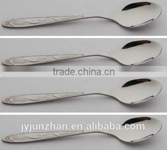 Supermarket hotsell stainless steel teaspoon with paper card packing