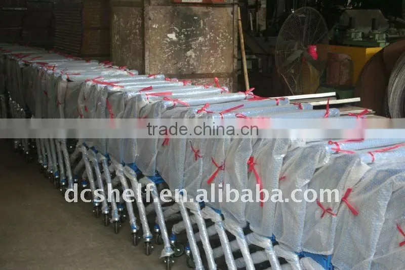 90 Liter Supermarket Shopping Cart Powder Coated or Chrome