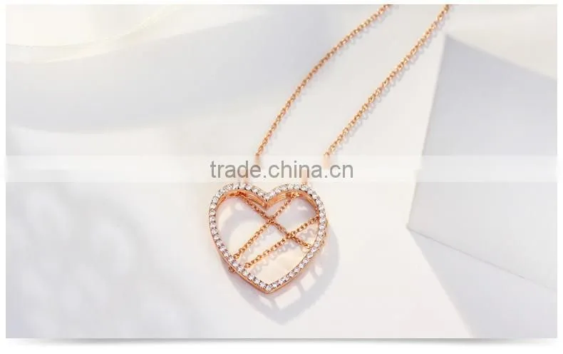 silver heart necklace