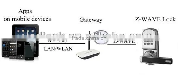 Home Automation Zwave WIFI System Unlock Phone Lock