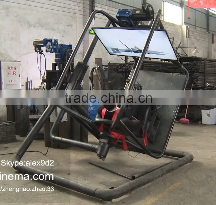 Amazing 720 degree flight simulator seat