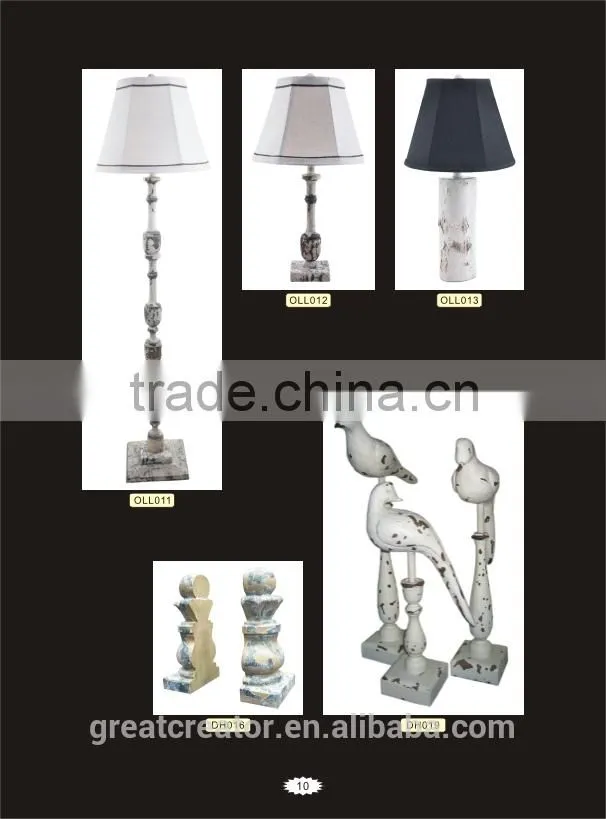 2.5" (63mm) Wooden Drapery Rods Finials Wood Curtain Poles Finials