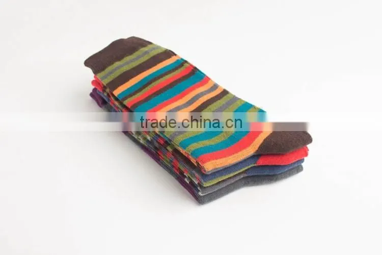 BY-161410 Young girl's knee high socks Colored striped socks wholesale sock