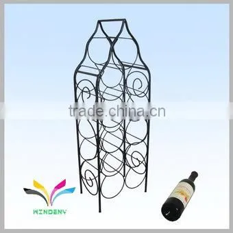 Good quality metal 2 tire bottle floor standing wine rack