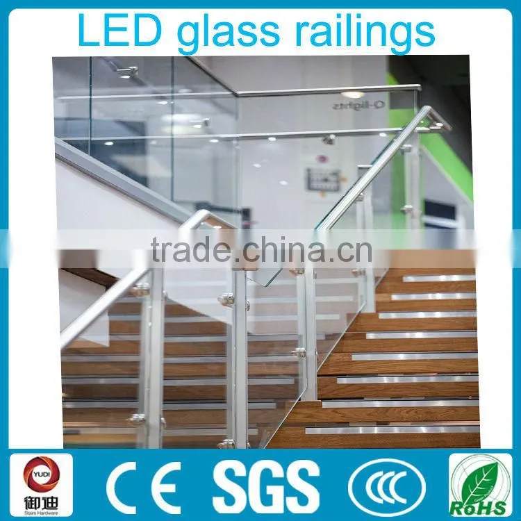 Satin finish interior stainless steel handrail design