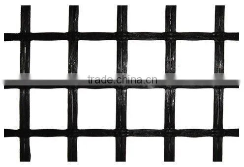 high strength tensile pvc coating polyester biaxial geogrid