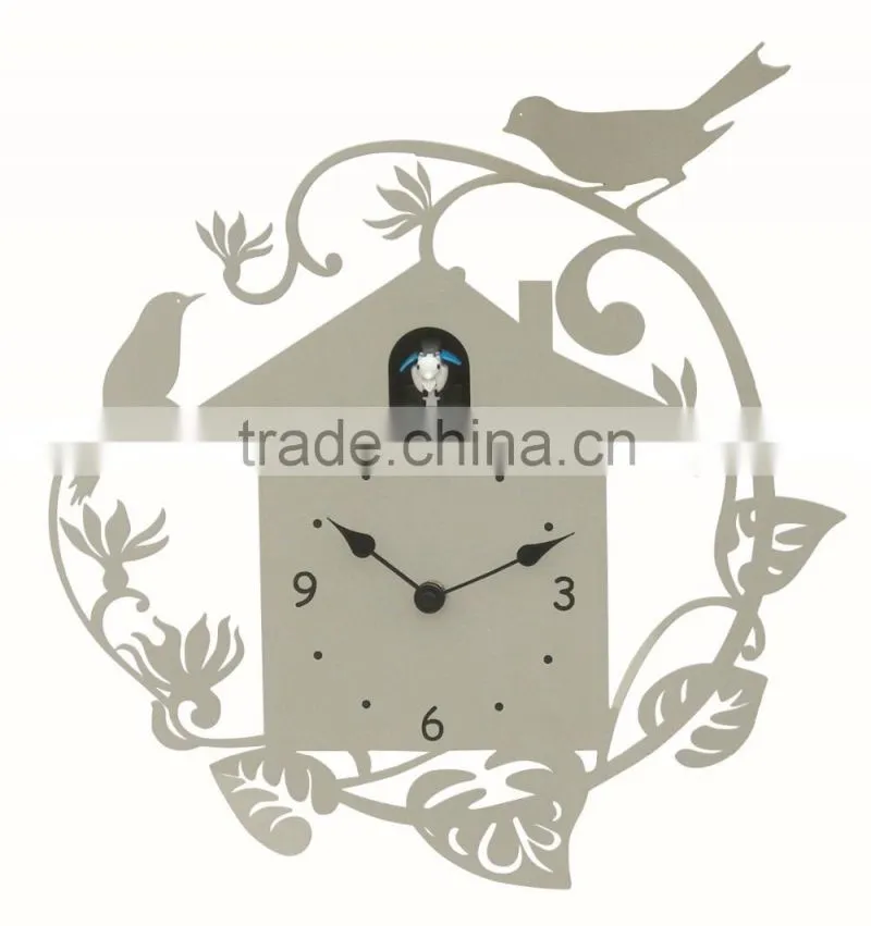beautiful classical white forest cuckoo wall mounted clock