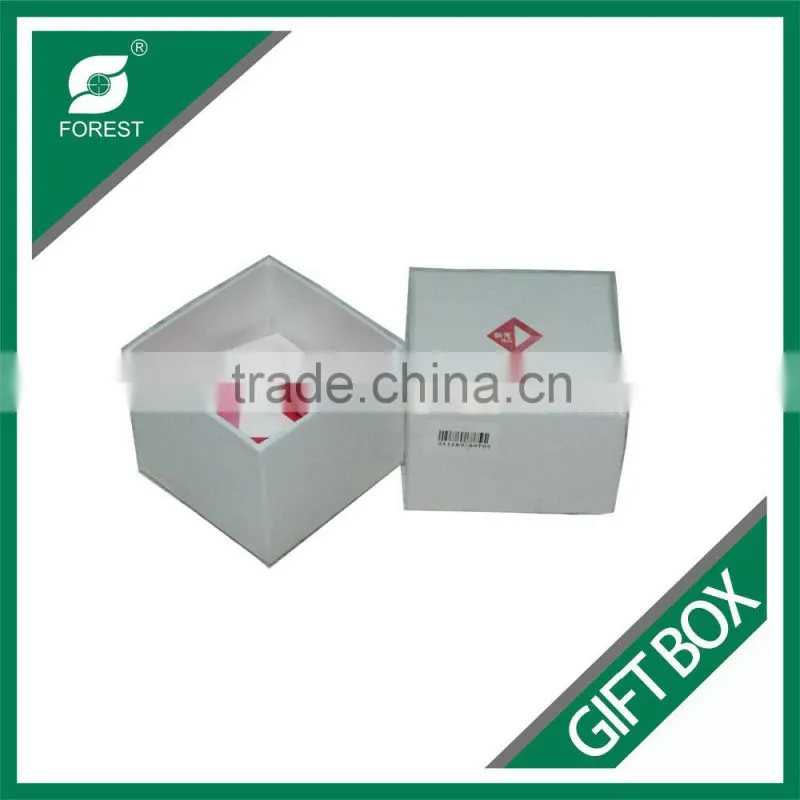 TWO PIECES HIGH QUALITY CHIPBOARD GIFT PACKING FOR RING WITH CUSTOM LOGO