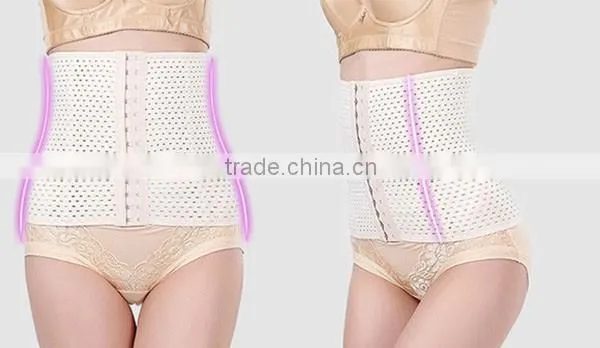 2016 New Fashion Latex Waist Trainer 9 Steel Boned Waist Training Corsets Latex Waist Cincher Sexy Women Shapewear