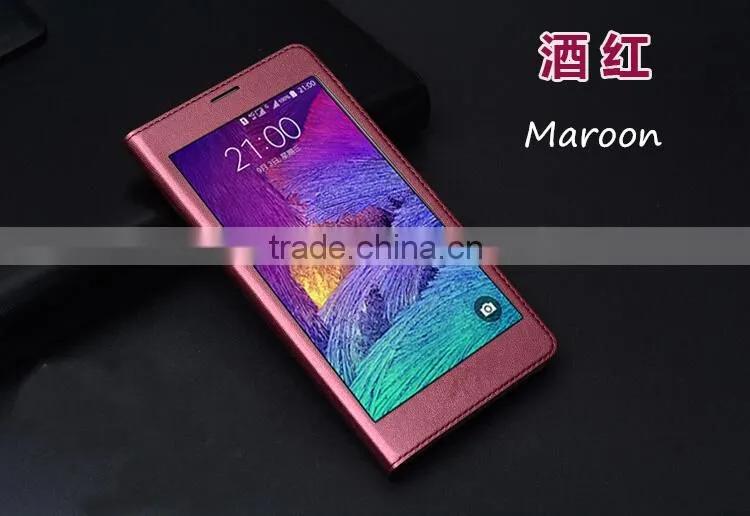 Hot Selling Full HD Smart Open Front Window View Case For Samsung