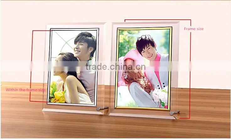 Crystal Acrylic Picture Frame,7 Inch Picture Frame