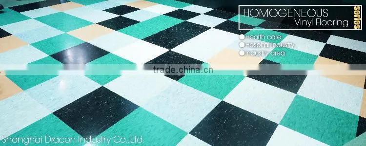 Antibacterial Homogeneous Plastic Flooring Roll
