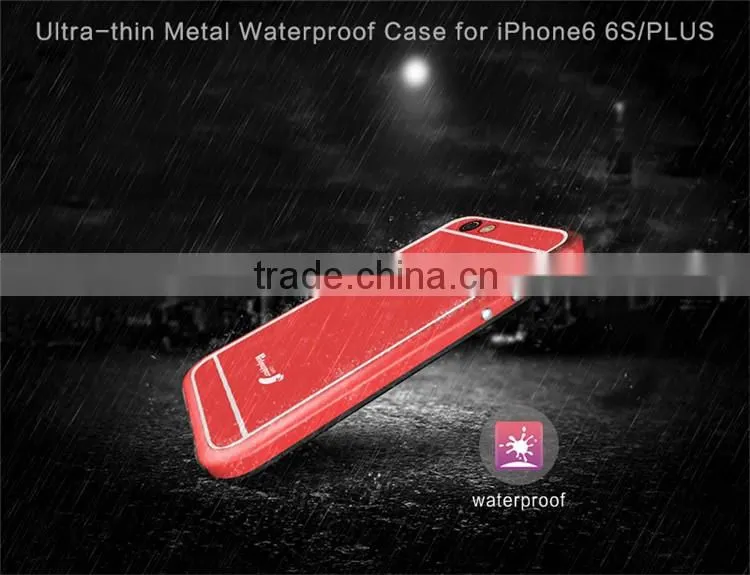 Waterproof Gorilla Glass Aluminum Metal Case for Iphone 6 Plus, 6S