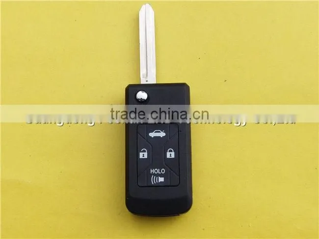 4 buttons car key remote control flip case shell for Toyota Camry