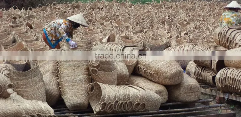2015 New Product Water Hyacinth Hamper for Home Decoration and Furniture