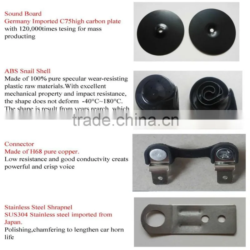 Disk Shaped Magic Voice Waterpoof DC12V Moto Speaker Environment Health Black Auto Parts Eletcric Car Horn