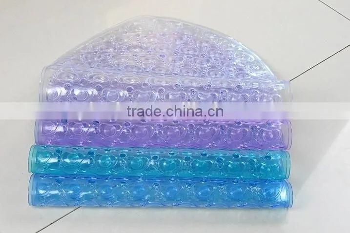 cute foots pattern and safty with suction cups pvc bath mat