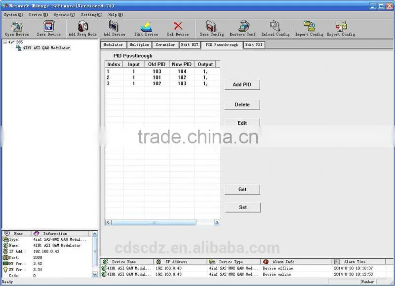 SC-4174 DVB-C Modulator with Scrambling Muxing / dvb-c modulator / catv modulator