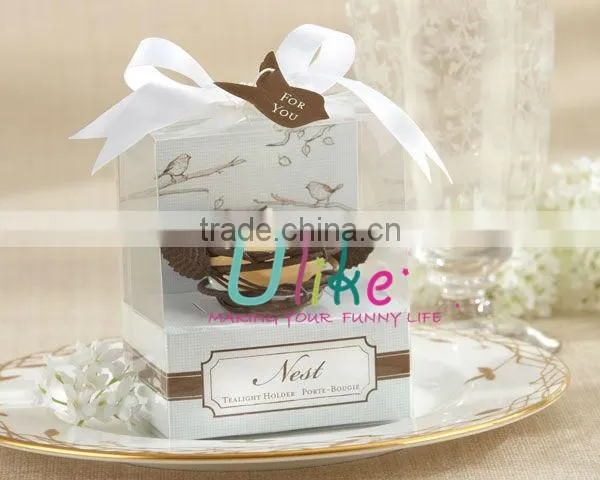Wedding glass candle glass memorial candle