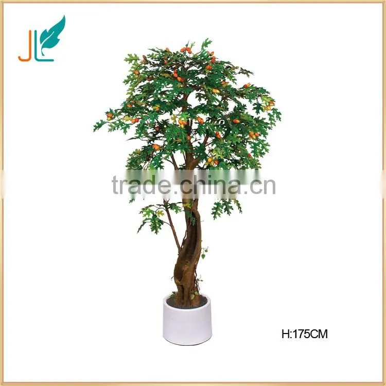 cheap price indoor decorative artificial oak tree on promotion