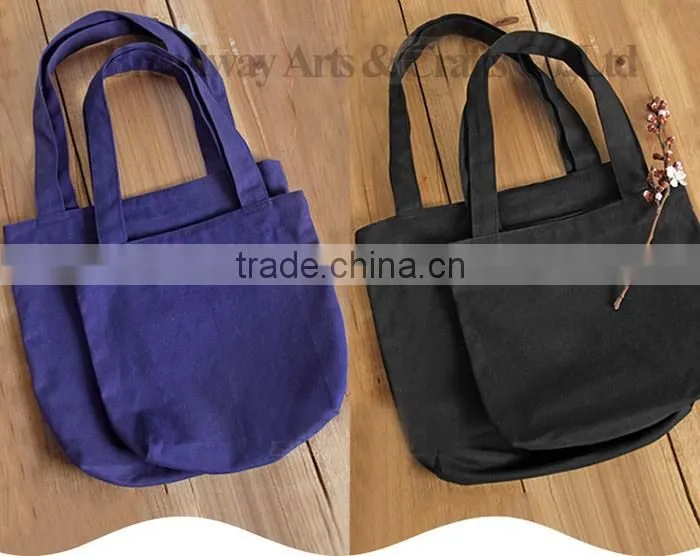 Reusable cotton shopping bags blank cotton tote bag