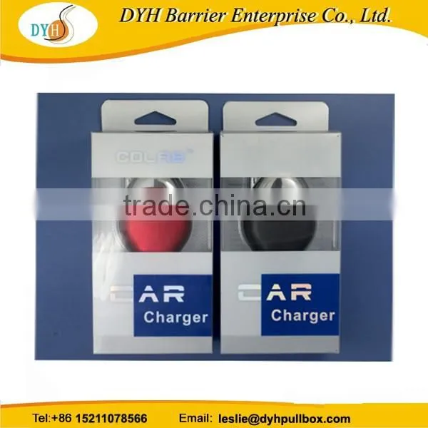 Dual usb in car charger for iphone 6 Portable Retractable Car Charger