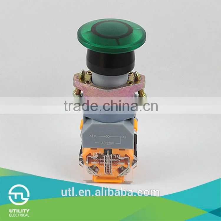 yueqing brand electrical button switch LA110-A2 small button light switch