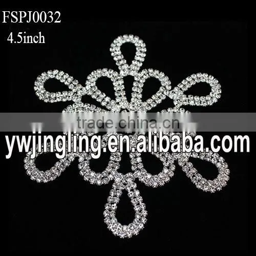 2015 Round hot fix crystal wedding appliques