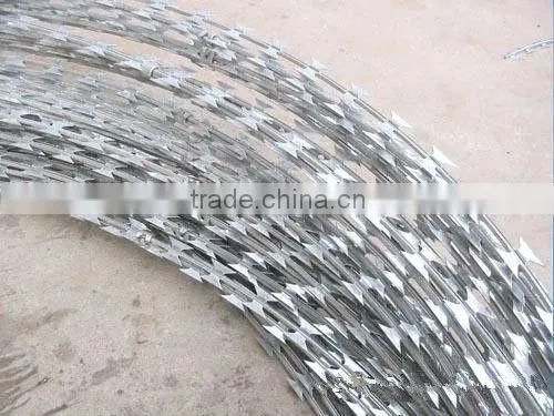 galvanized barbed razor wire mesh