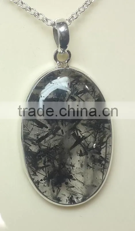 Rainbow Moonstone Oval Cabochon Oxidised Gemstone Pendant, 925 Solid Sterling Silver Pendants, Designer Casting Bezel Pendant
