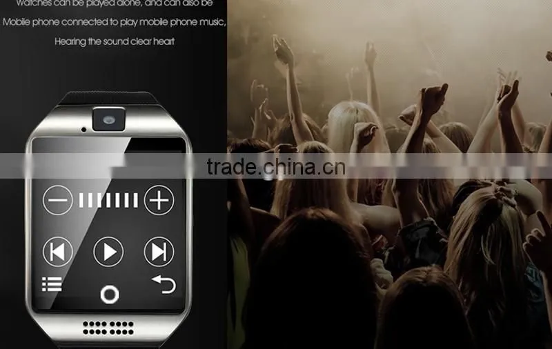 with Touch Screen camera TF card Bluetooth smart watch apro for Android and IOS Phone 2016 Q18 SmartWatch