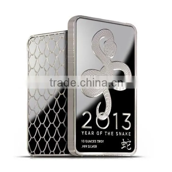 2014 high quality custom made silver plated bar