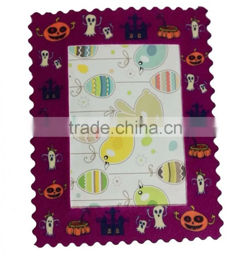 wholesale Dark colored Halloween themed funny felt picture frame