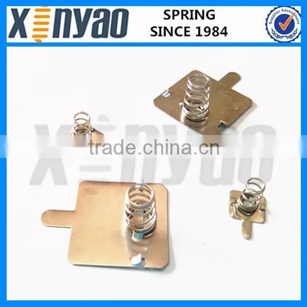 Nickel plated battery contact springs