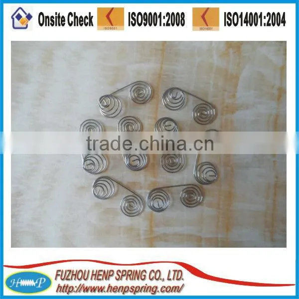 ISO9001,TS16949, RoHS battery contact springs manufacture