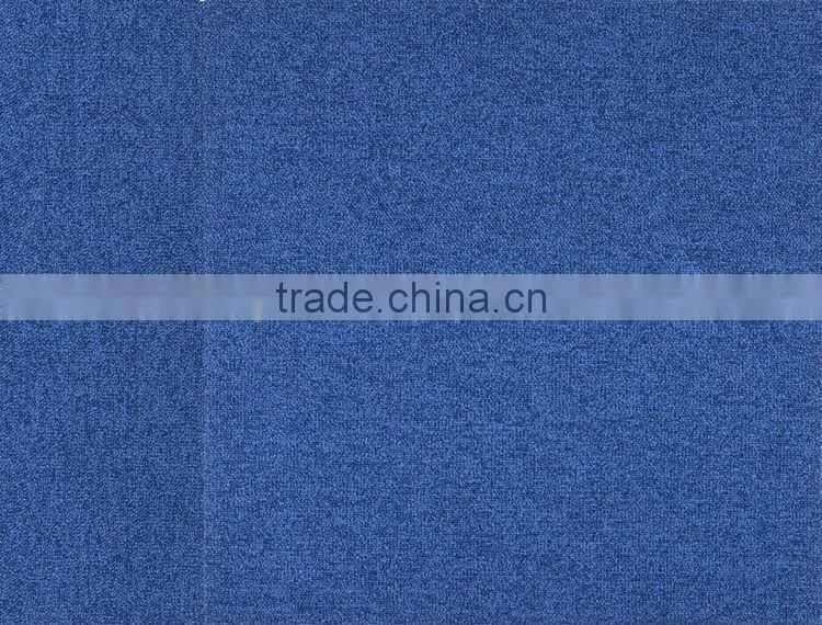100% nylon plain blue carpet for office 50*50