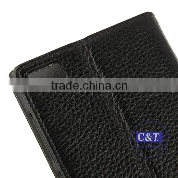 C&T New Fashionable foldable book style leather case for xiaomi mi3