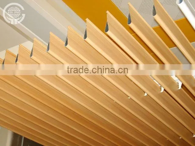 wood color strip sereen ceiling l(ISO9001,CE)