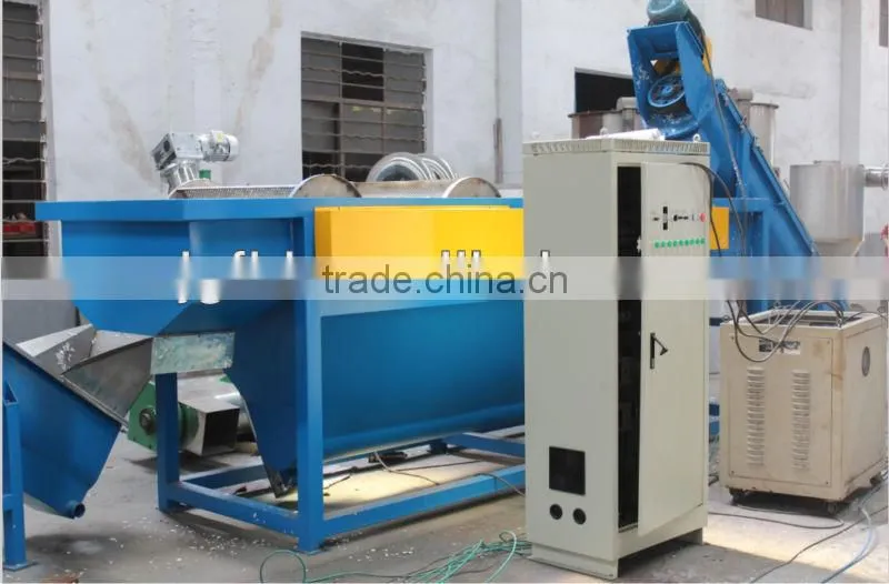waste plastic recycling washing line