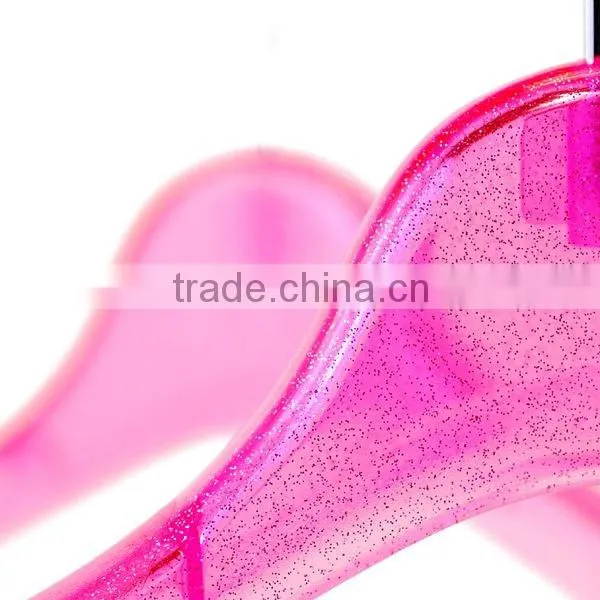 Plastic Hanger in Clear Peach Color for Bathroom Accessory