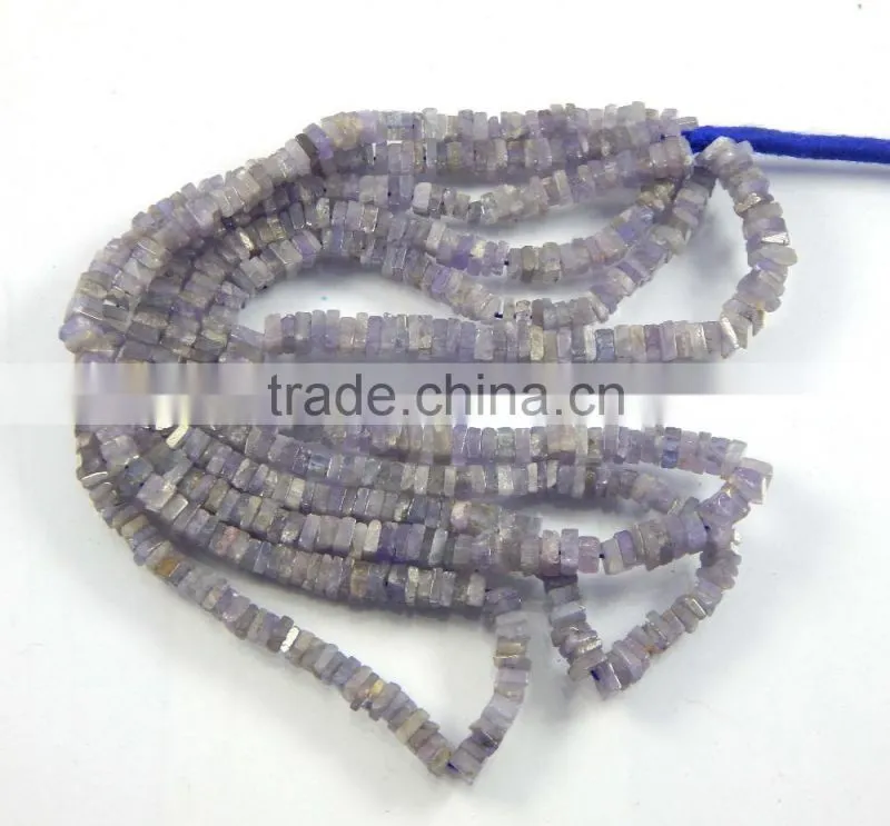 Natural Tanzanite Heishi spacer Beads