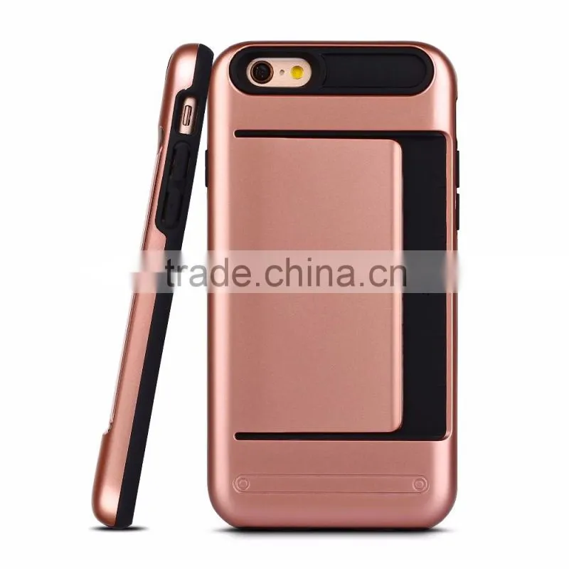 2016 New Style Best Price With Card Holder Function Mobile Phone Case,For Samsung S6 Edge Case