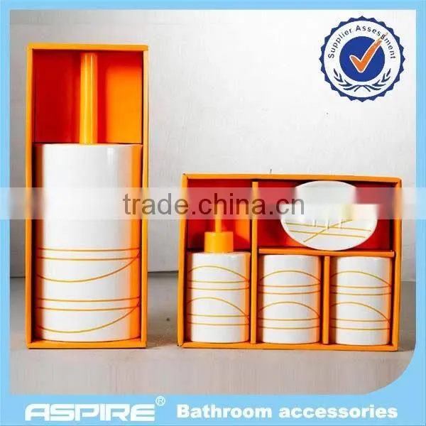 New ceramic unique design bathroom set wholesaler